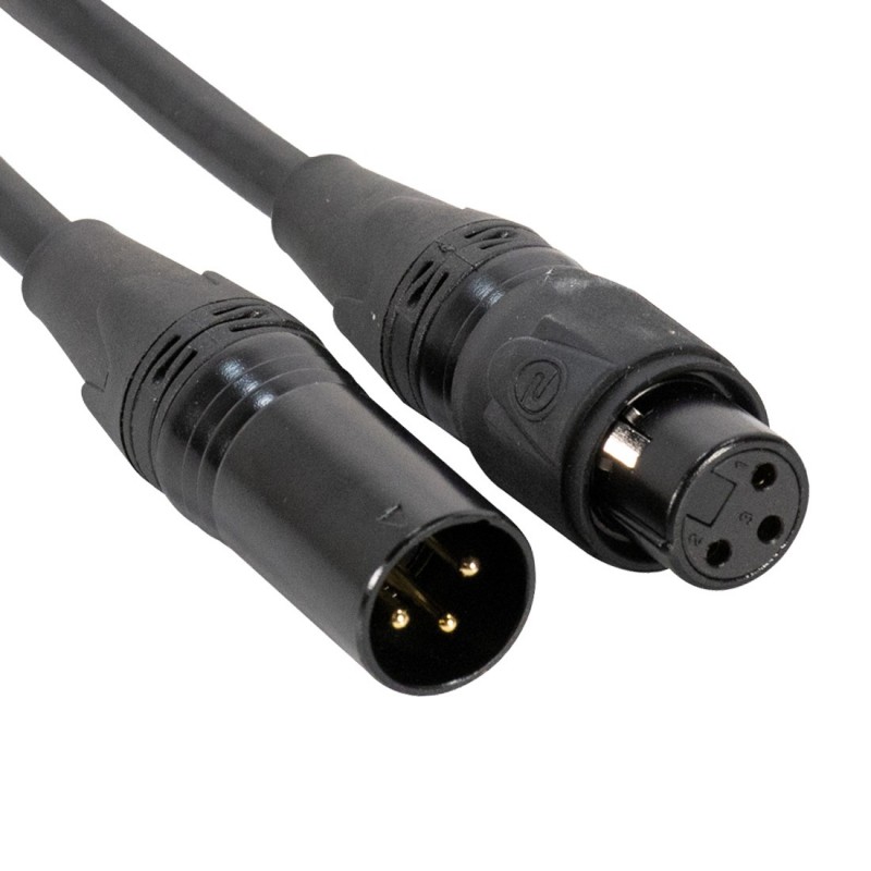 DMX 3pin IP65 7,0m STR Accu Cable